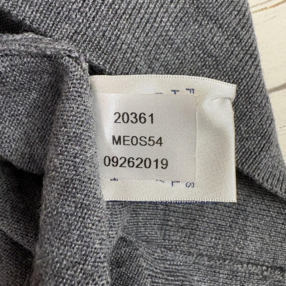 Peter Millar Sweater Vest Mens XL Gray 1/4 Zip Merino Wool Silk Golf Knit - Picture 8 of 8
